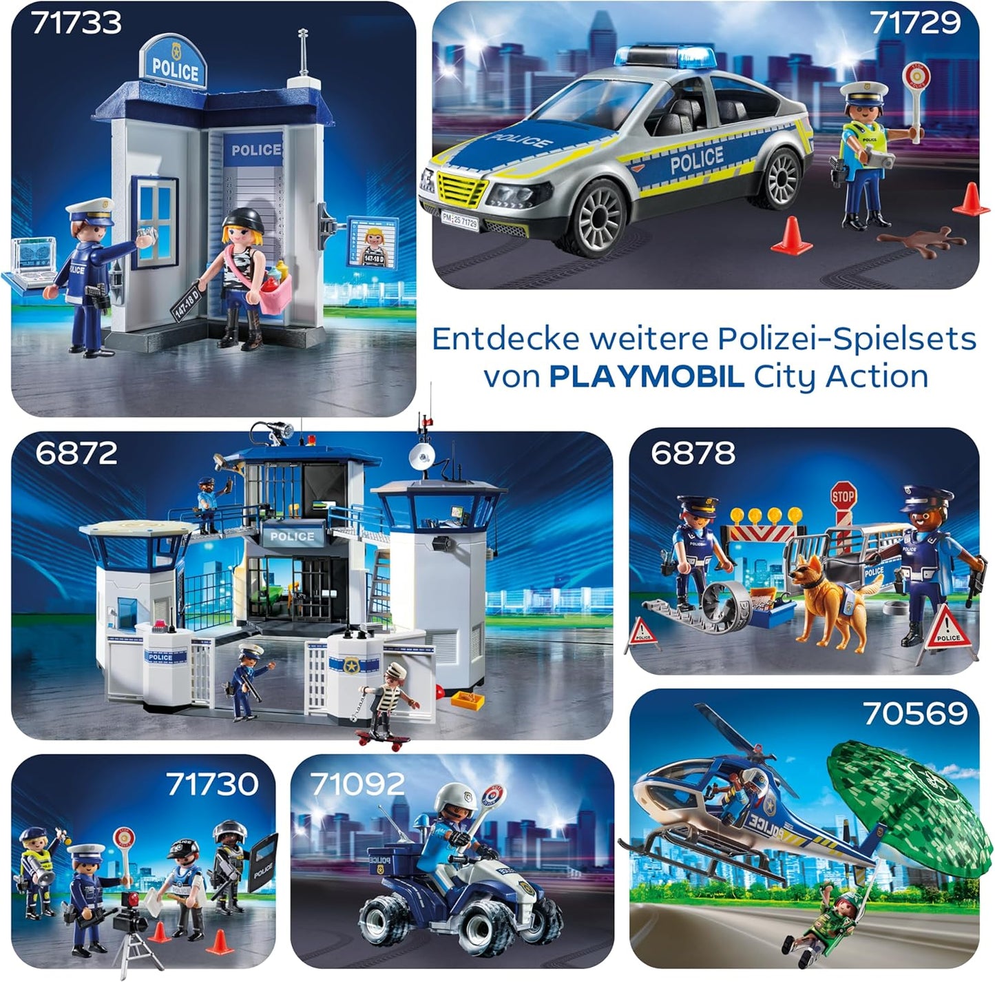 71729 Action Heroes Polizei Streifenwagen, Konstruktionsspielzeug