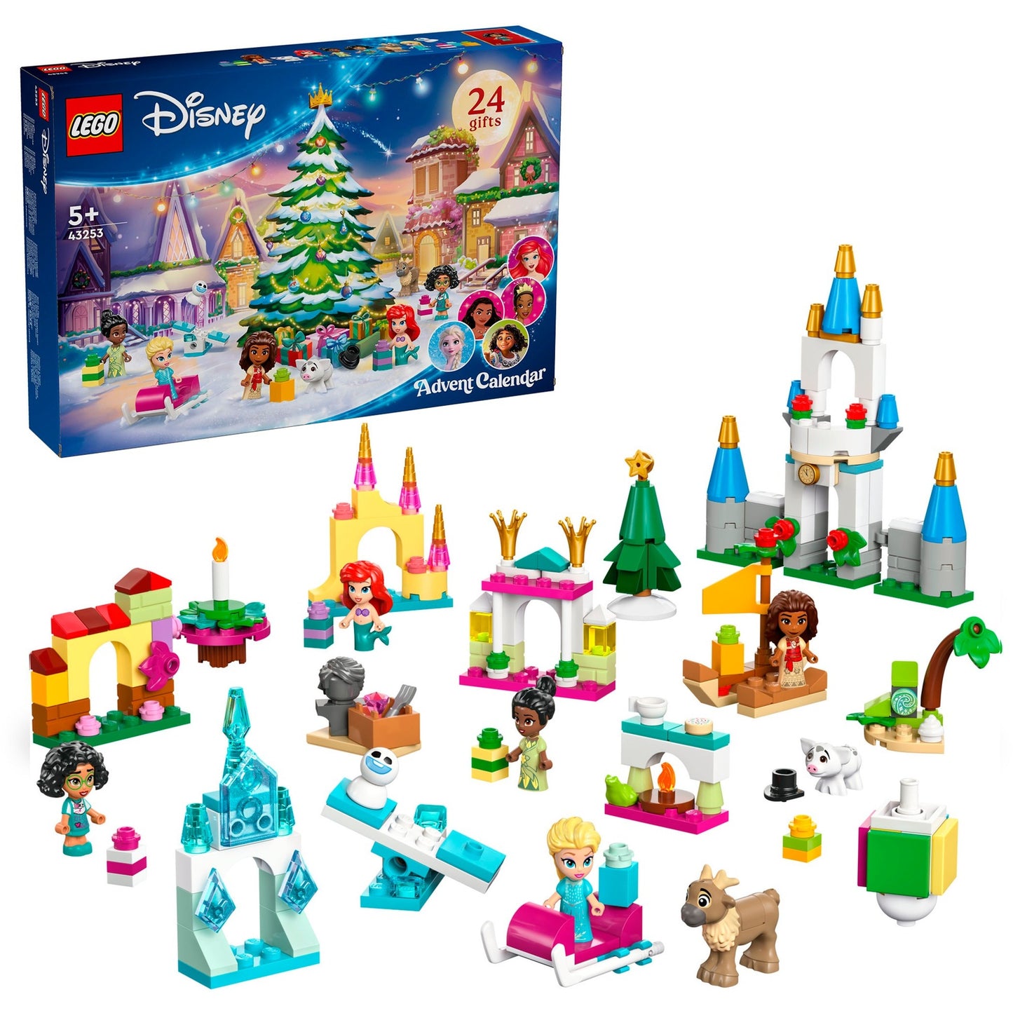 LEGO 43253 Disney Princess Adventskalender 2024, Konstruktionsspielzeug