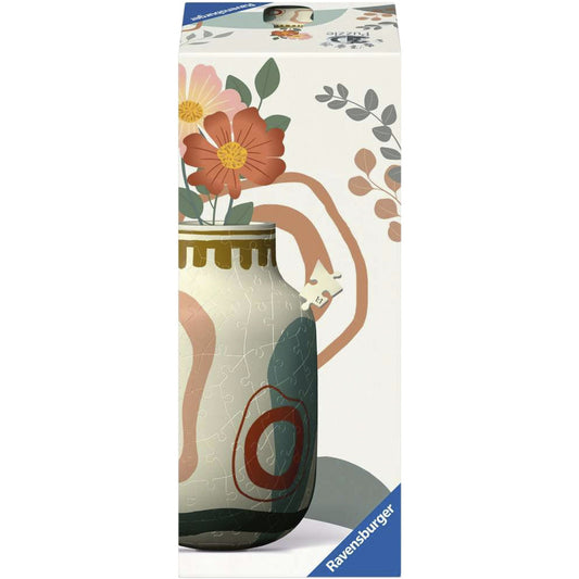 3D Puzzle Vase Organic Beige