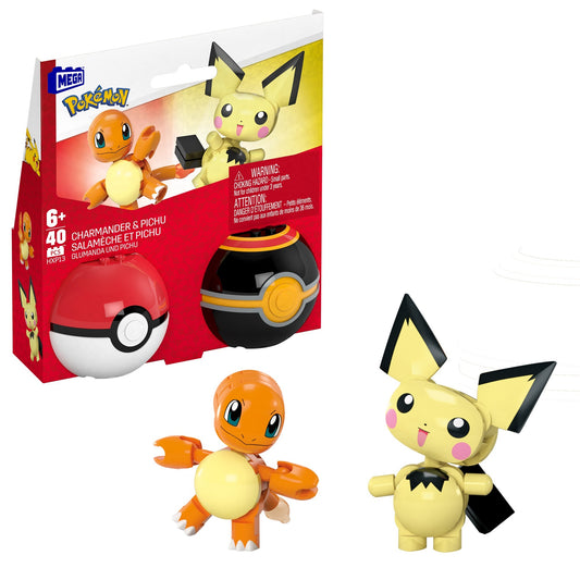 MegaBloks MEGA Pokémon Poké Ball - Charmander und Pichu