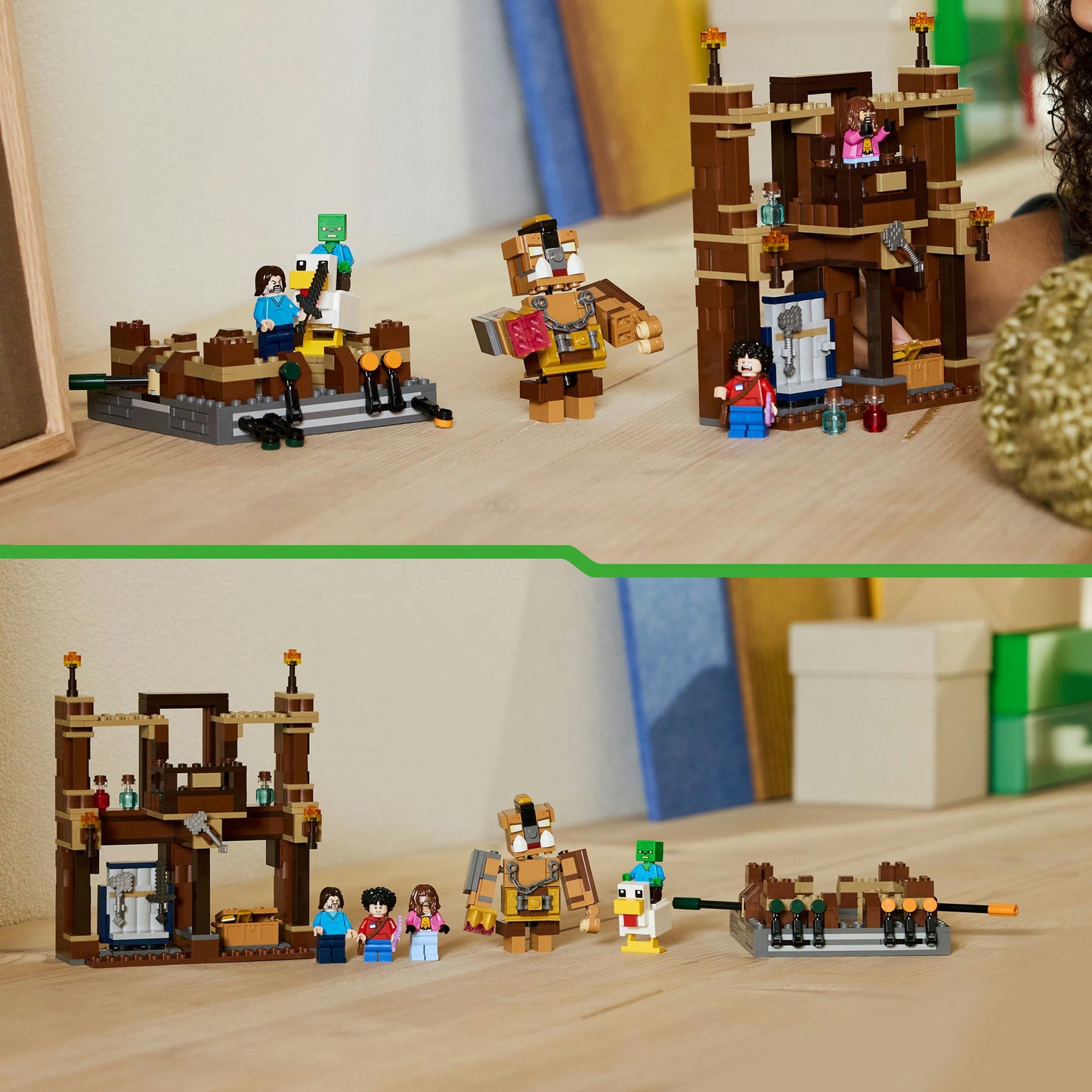 21272 Minecraft Waldanwesen mit Boxring, Konstruktionsspielzeug