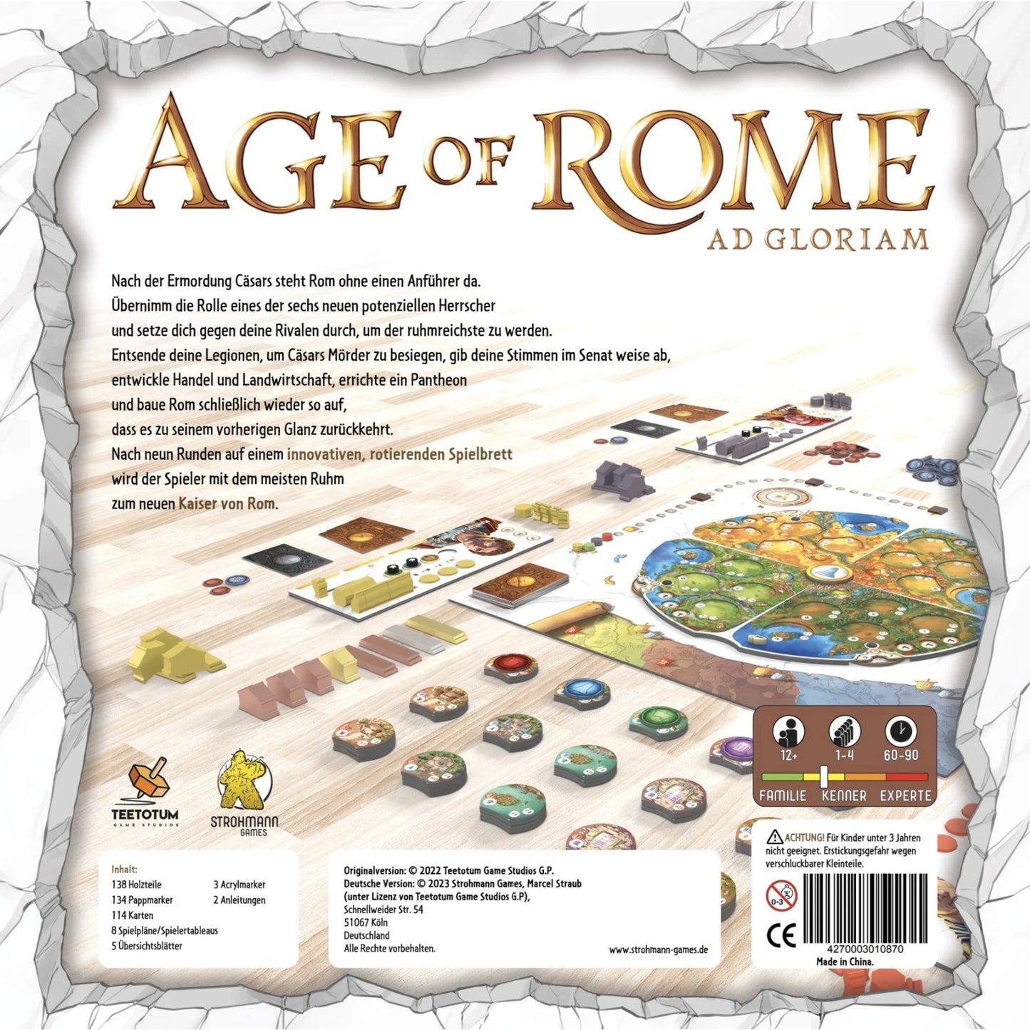 Asmodee Age of Rome, Brettspiel