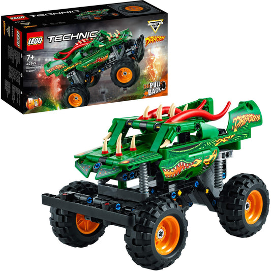 LEGO 42149 Technic Monster Jam Dragon, Konstruktionsspielzeug