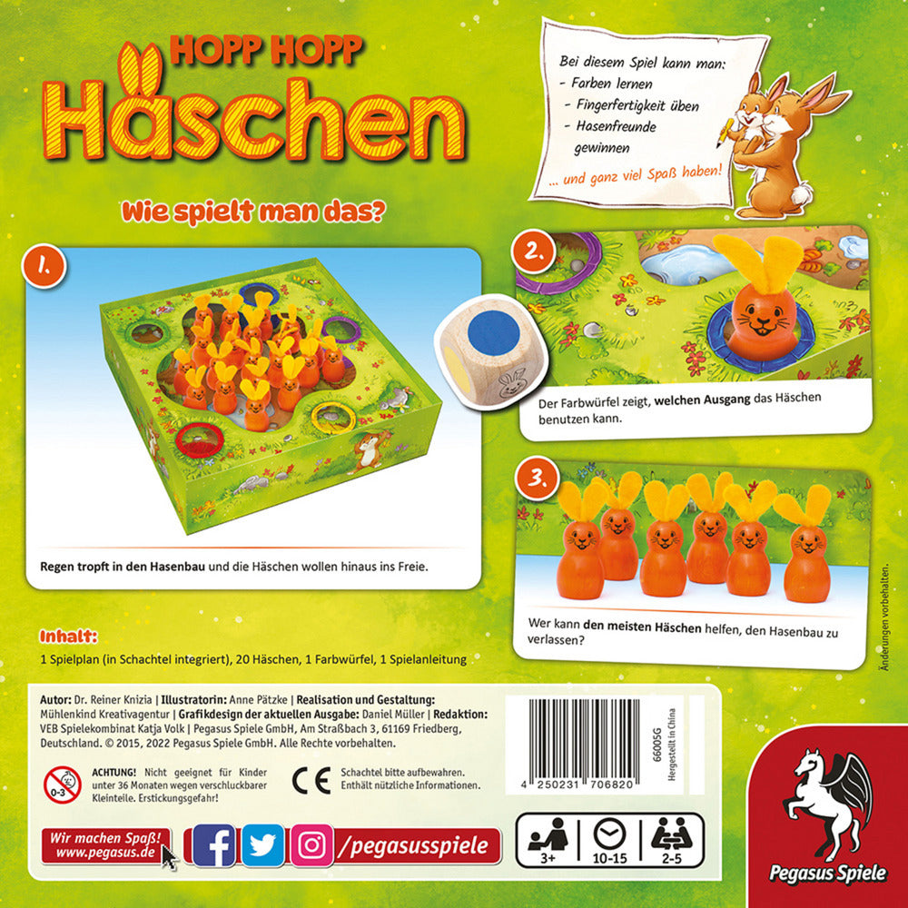 Hopp Hopp Häschen, Brettspiel