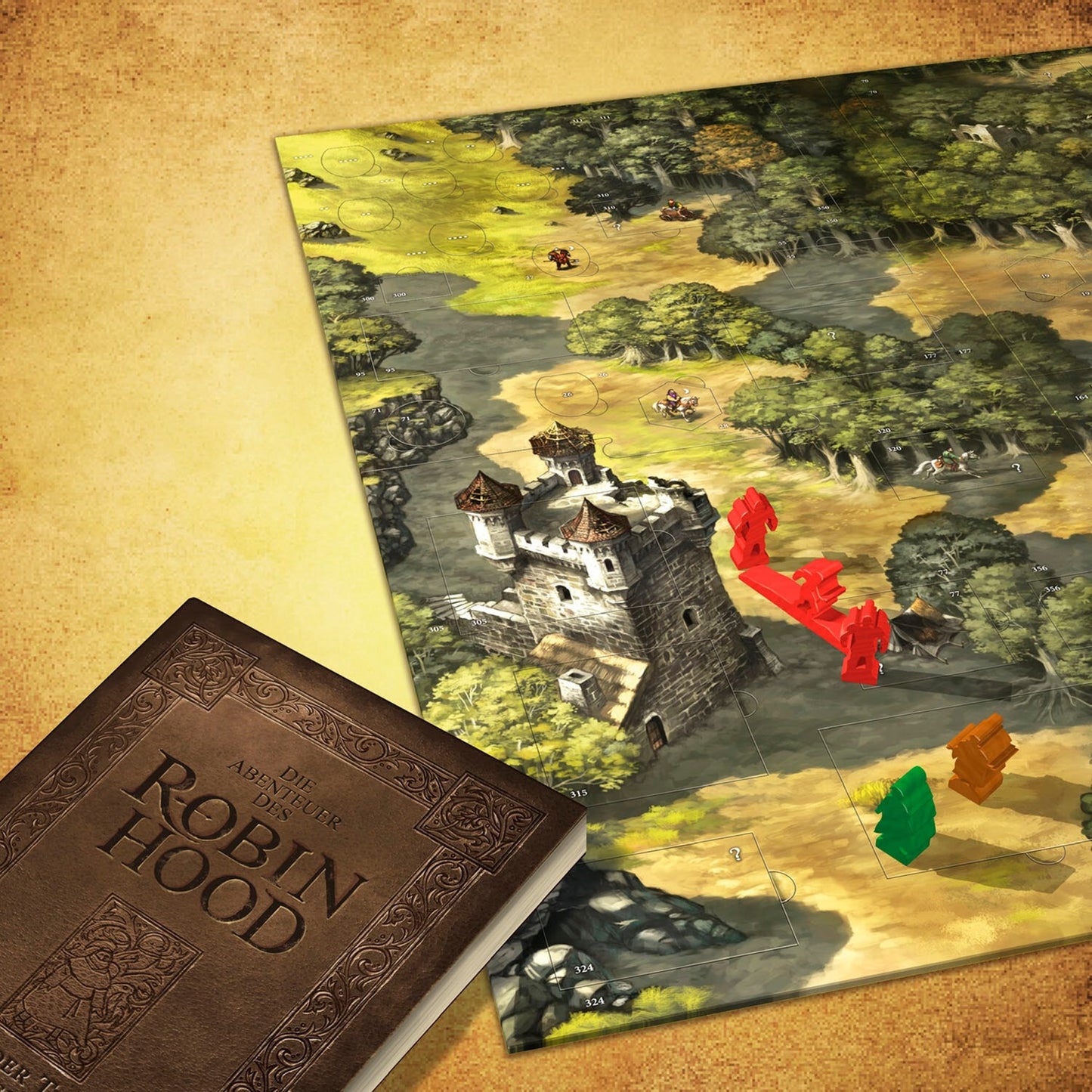 KOSMOS Die Abenteuer des Robin Hood - Bruder Tuck in Gefahr, Brettspiel