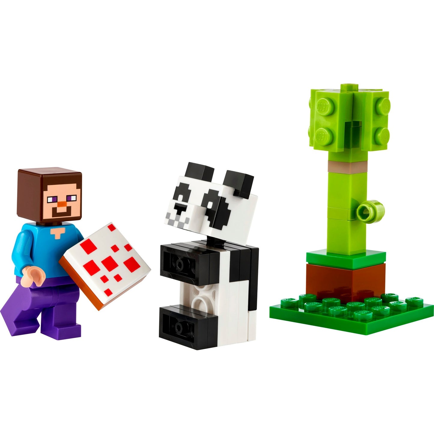 LEGO 30672 Minecraft Steve mit Baby-Panda, Konstruktionsspielzeug