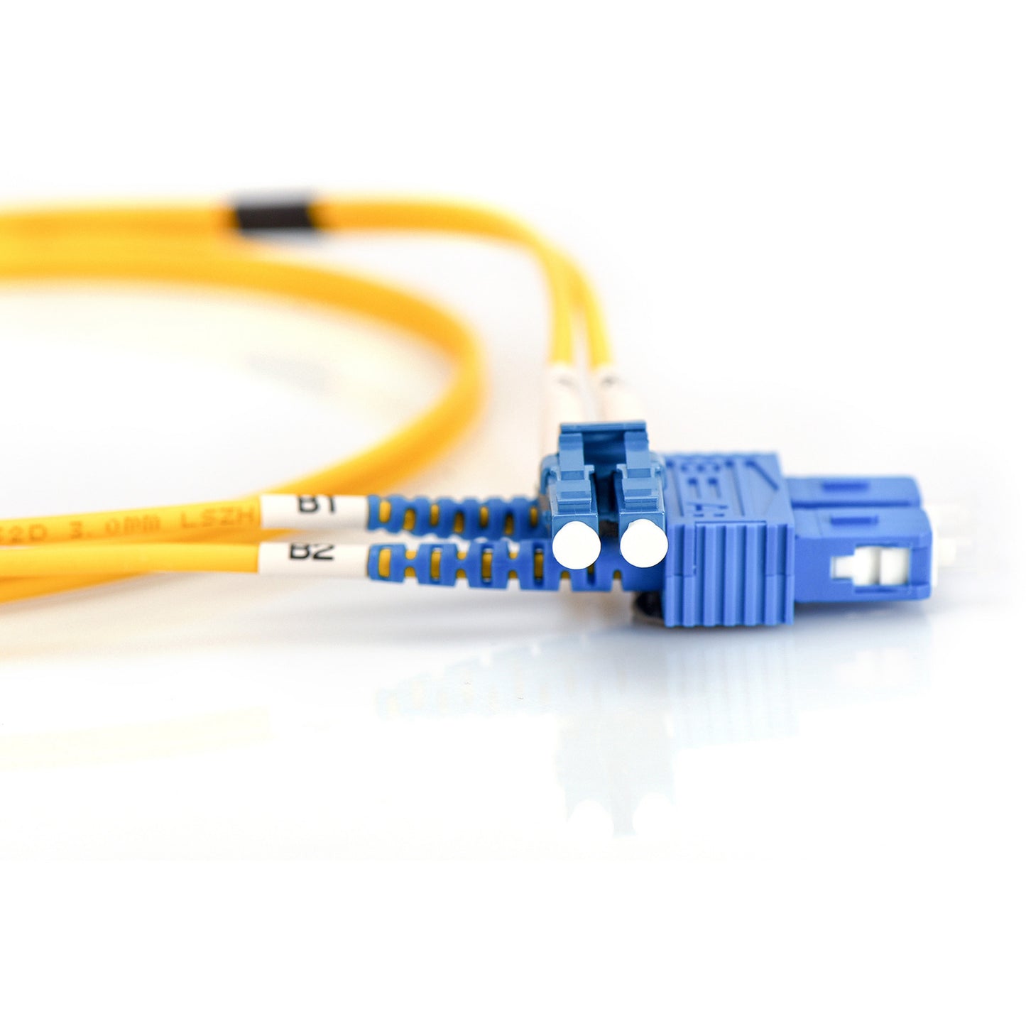 LWL Patchkabel, Duplex, LC > SC Stecker, Singlemode OS2