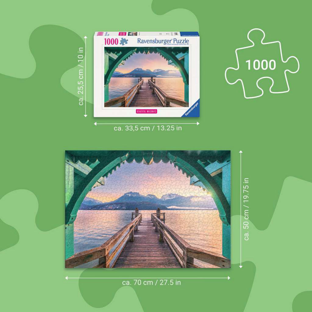 Puzzle Beautiful Walkways - Romantischer Steg am Lac d'Annecy