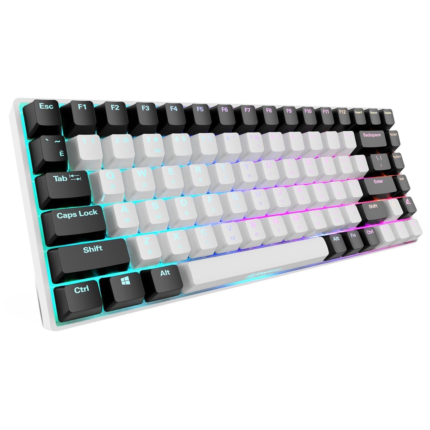 Sharkoon SKILLER SGK50 S3 (weiss, RU-Layout, Gateron Yellow)