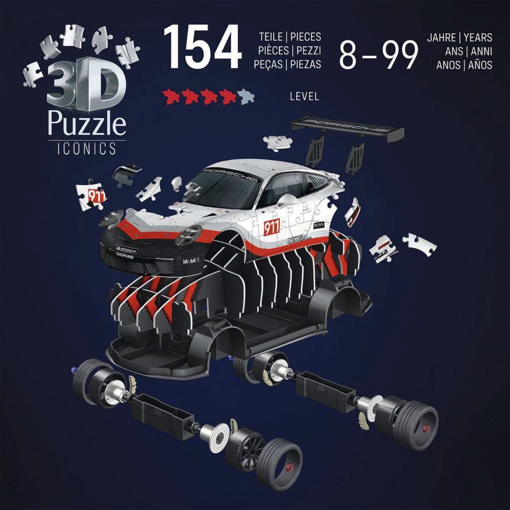 3D Puzzle Iconics: Porsche 911 GT3 Cup