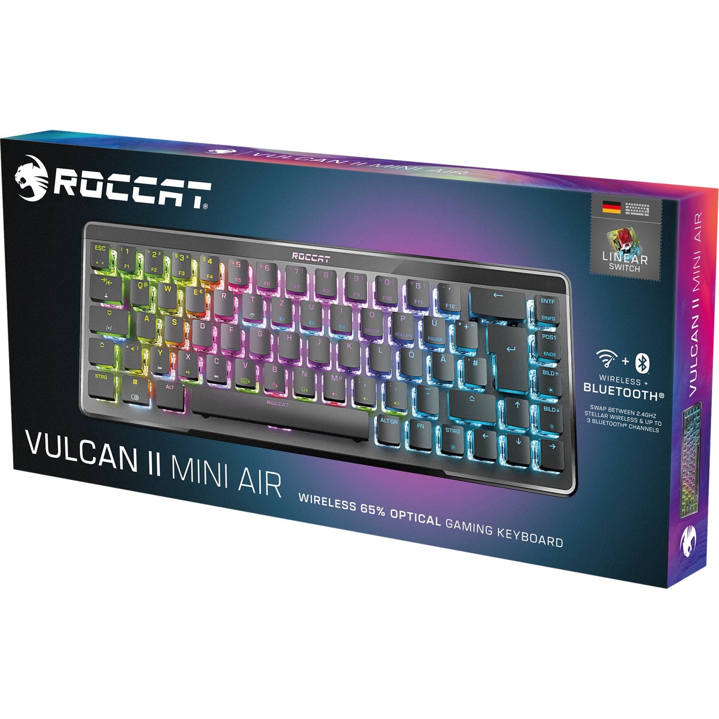 Roccat Vulcan II Mini Air (schwarz, DE-Layout, TITAN II Optical Red)