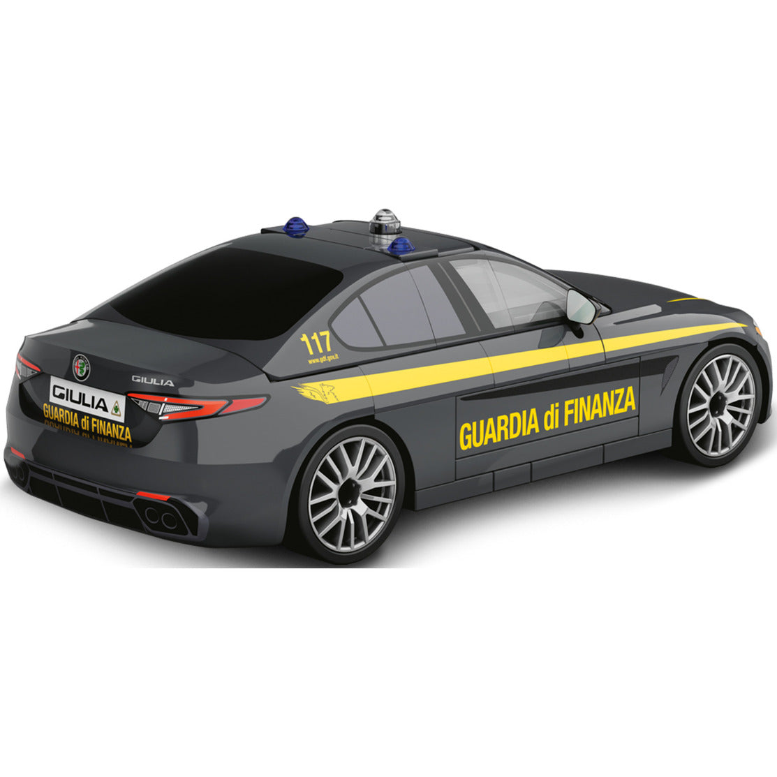 Giulia Quadrifoglio Guardia di Finanza, Konstruktionsspielzeug