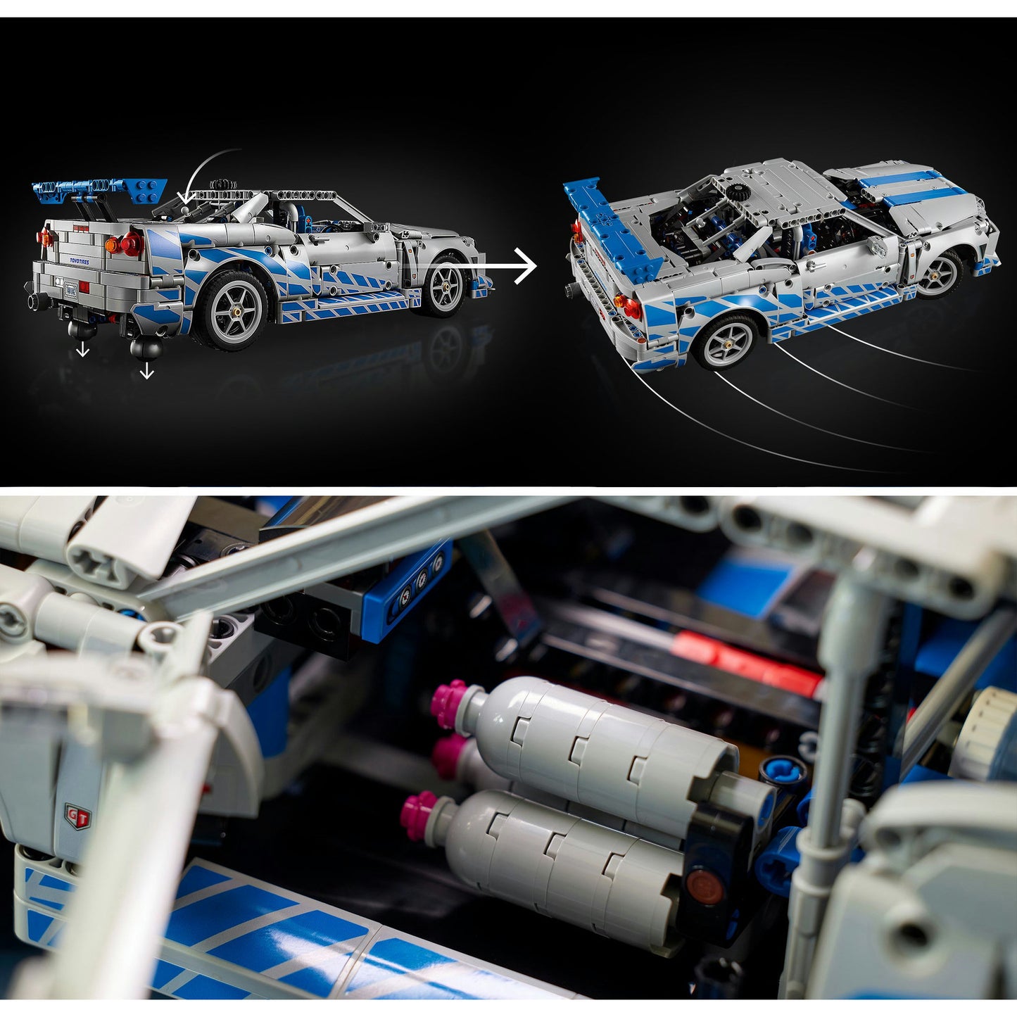 42210 Technic 2 Fast 2 Furious Nissan Skyline GT-R(R34) Flitzer, Konstruktionsspielzeug
