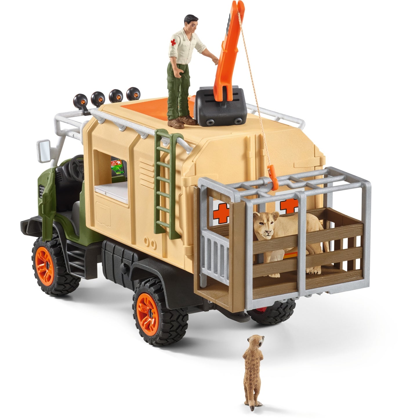 Schleich Wild Life Großer Truck Tierrettung, Spielfahrzeug