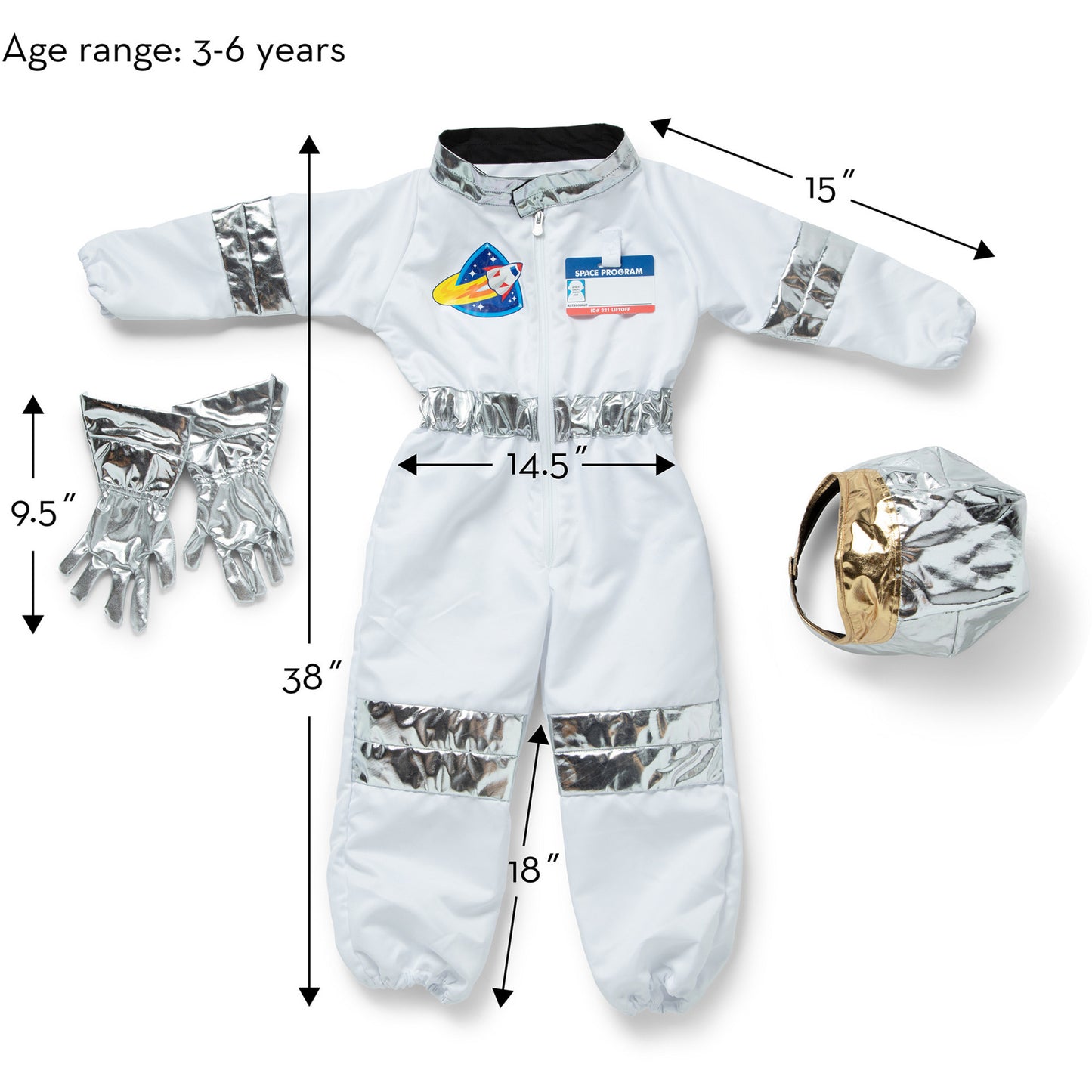 Melissa & Doug - Astronauten Kostüm, Rollenspiel