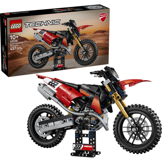 42238 Technic Ducati Desmo450 MX Factory Motorrad, Konstruktionsspielzeug