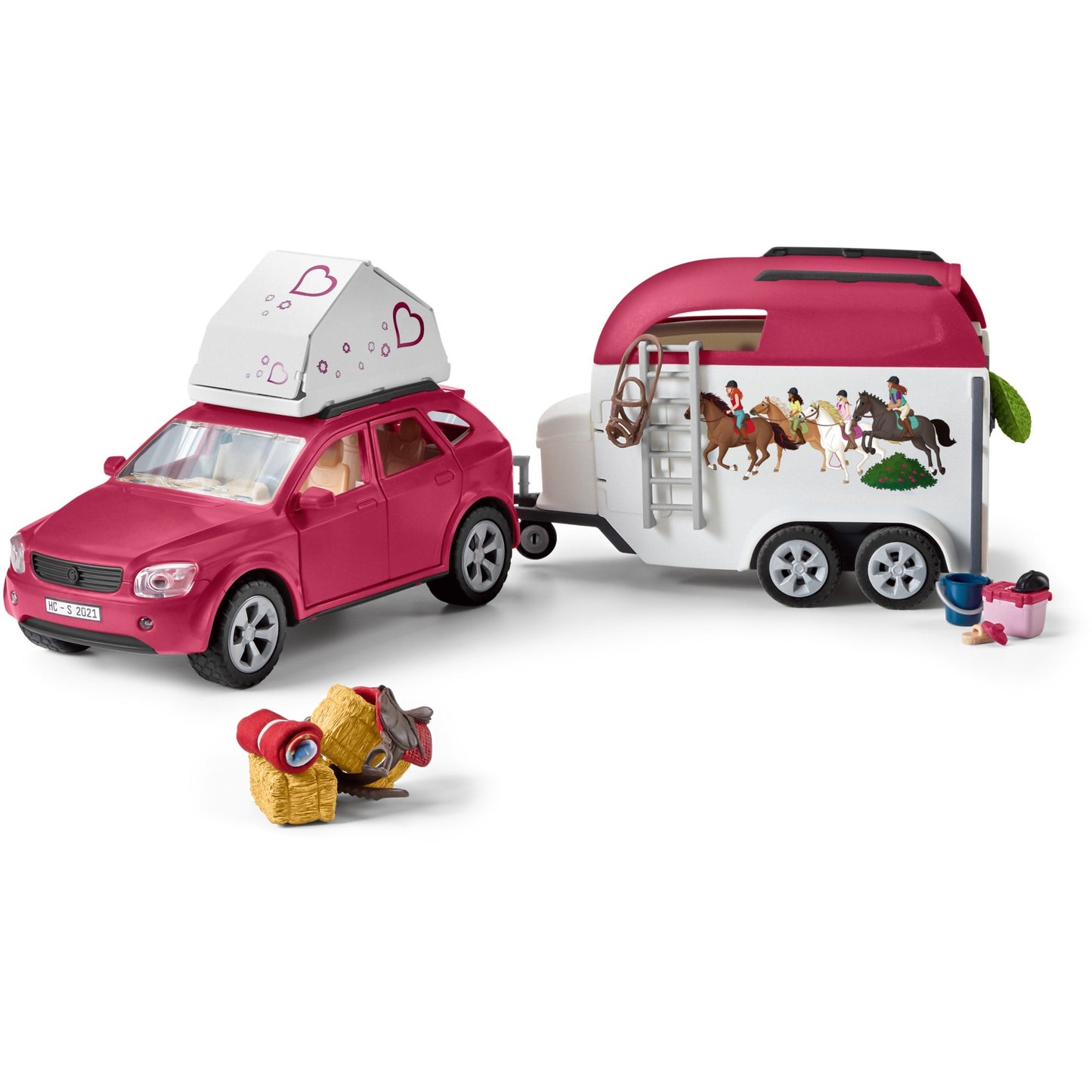 Schleich Horse Club Abenteuer mit Auto und Pferdeanhänger, Spielfahrzeug