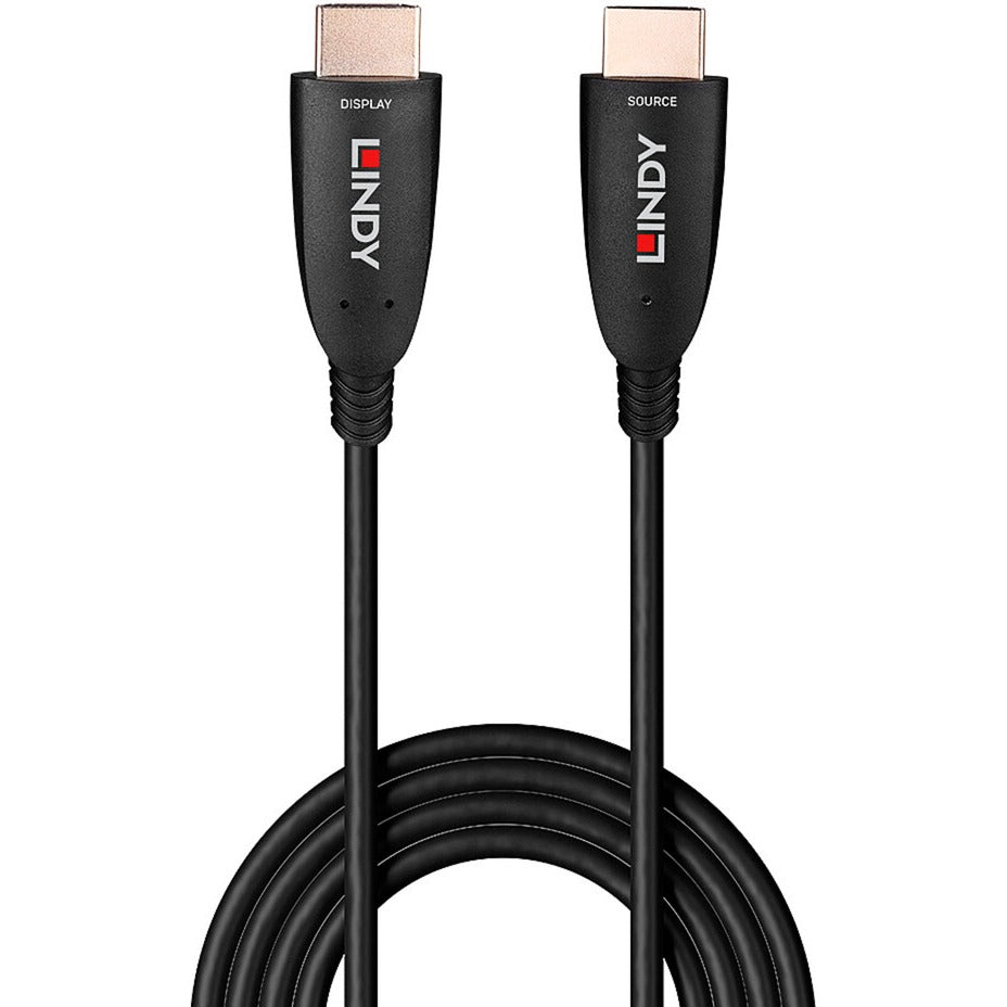 Lindy Fibre Optic Hybrid HDMI 2.1 8K60 Kabel (schwarz, 15 Meter, AOC-Kabel)