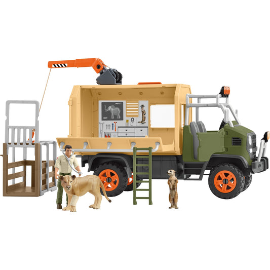 Schleich Wild Life Großer Truck Tierrettung, Spielfahrzeug