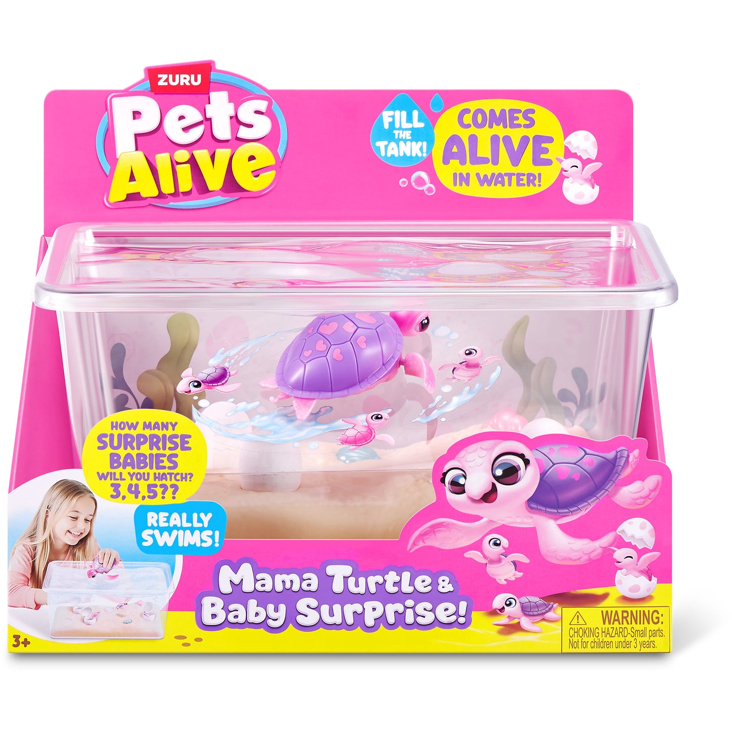 Pets Alive - Mama Turtle & Baby Surprise, Spielfigur