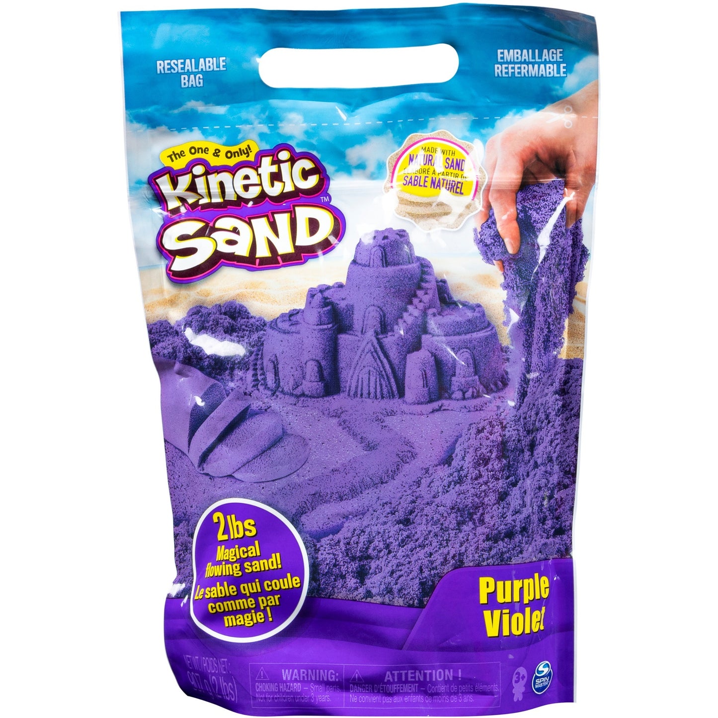 Spin Master Kinetic Sand - Beutel lila, Spielsand