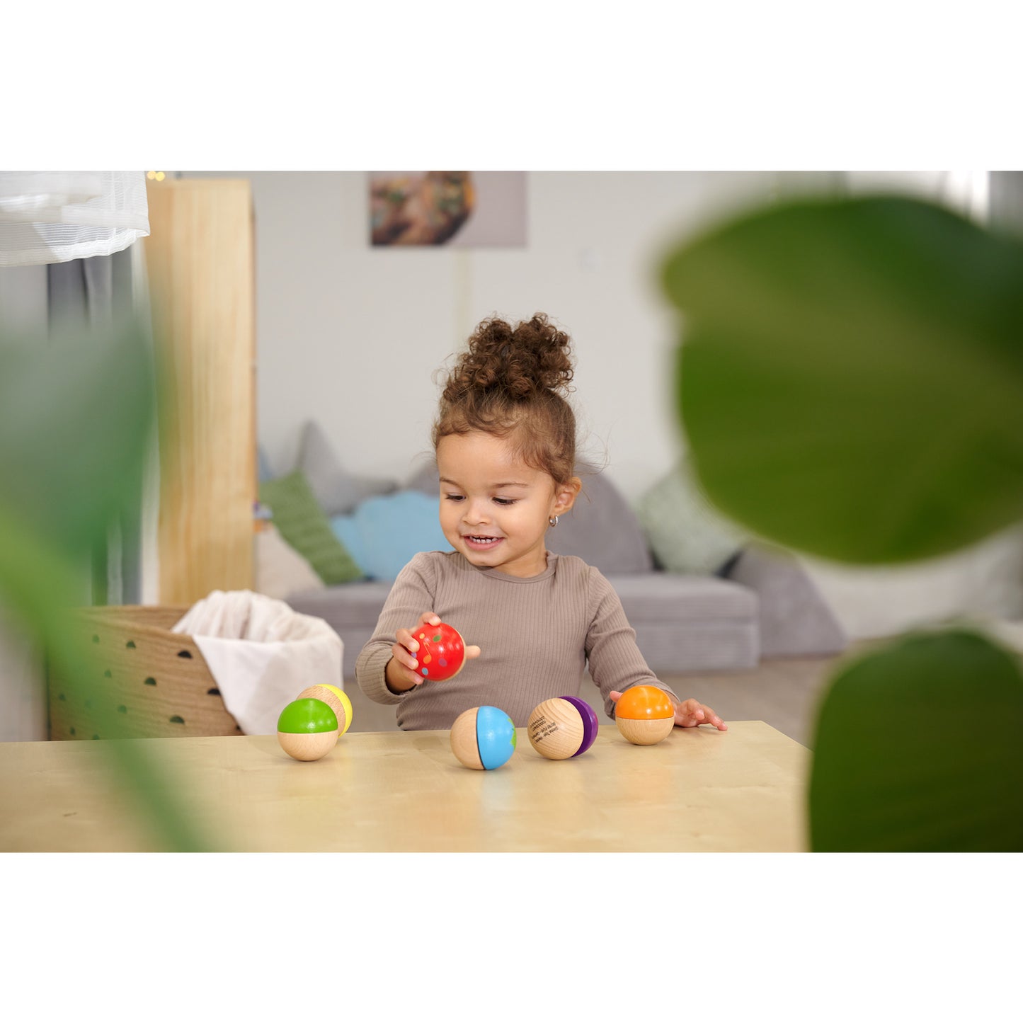 Musik Holzkugel mit Sound, Musikspielzeug