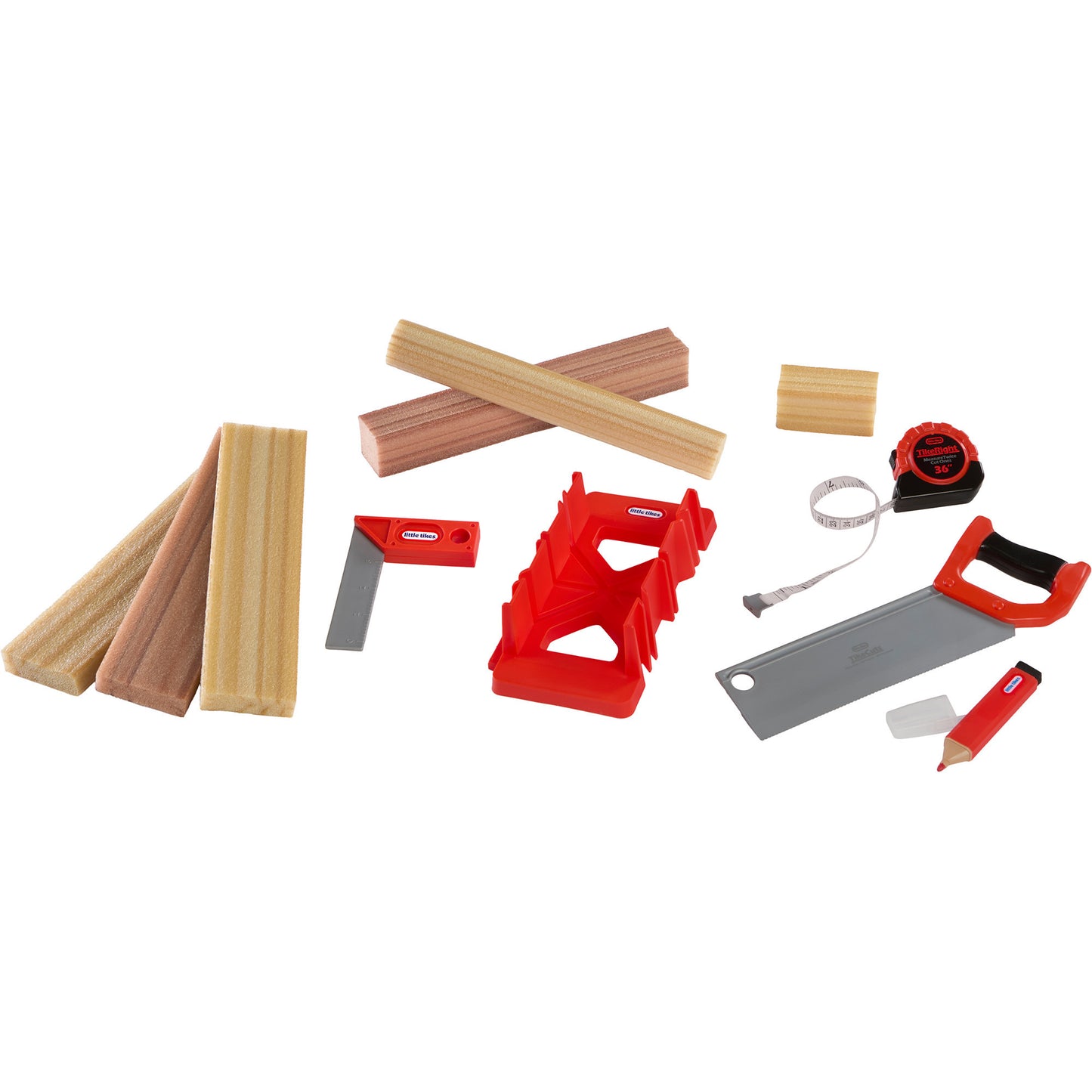 Litte Tikes Creative Construction - Mess- und Schneide-Set, Kinderwerkzeug
