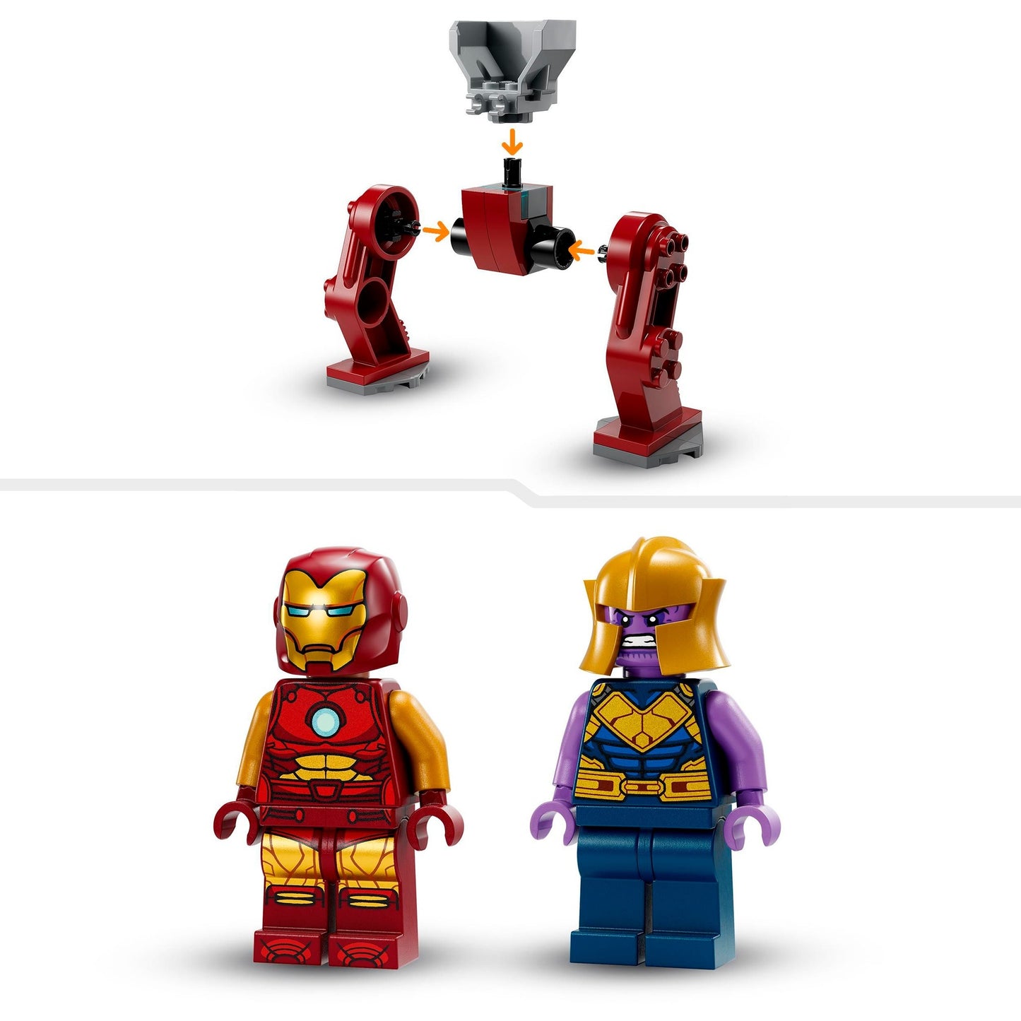 LEGO 76263 Marvel Super Heroes Iron Man Hulkbuster vs. Thanos, Konstruktionsspielzeug