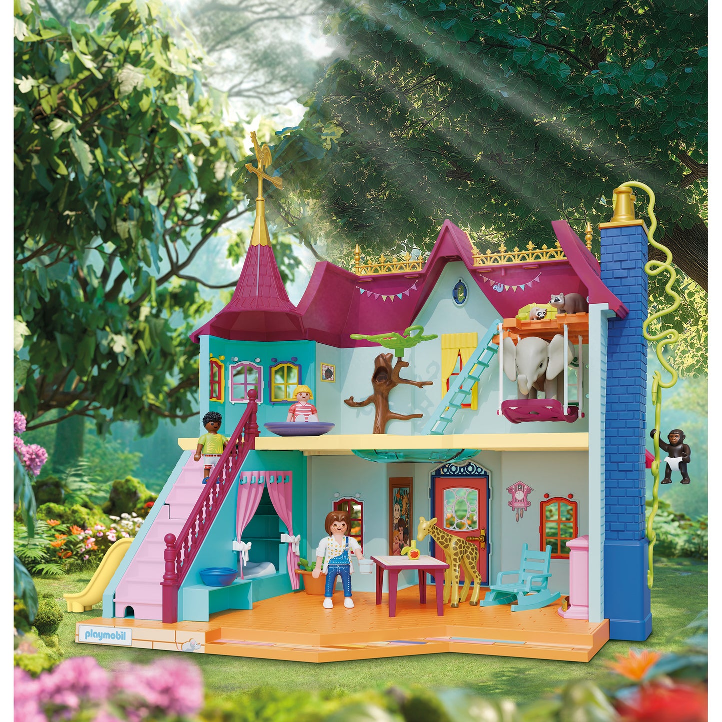 71852 Animals and Friends: Kunterbunte Tiervilla - 71852, Konstruktionsspielzeug