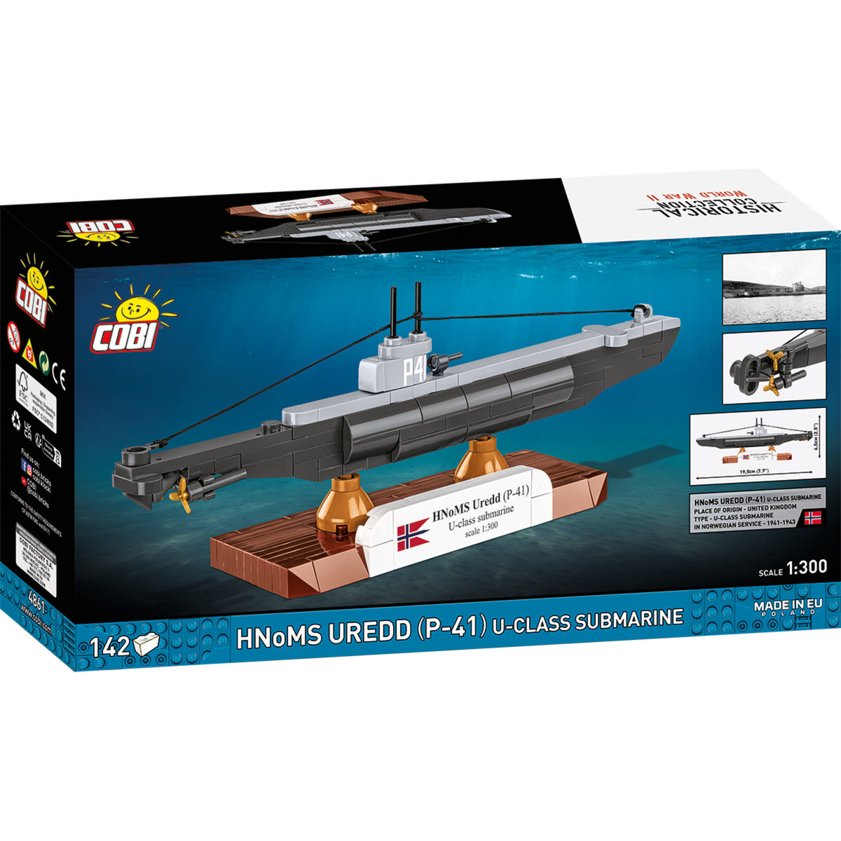 HNoMS Uredd (P-41) U-class submarine, Konstruktionsspielzeug