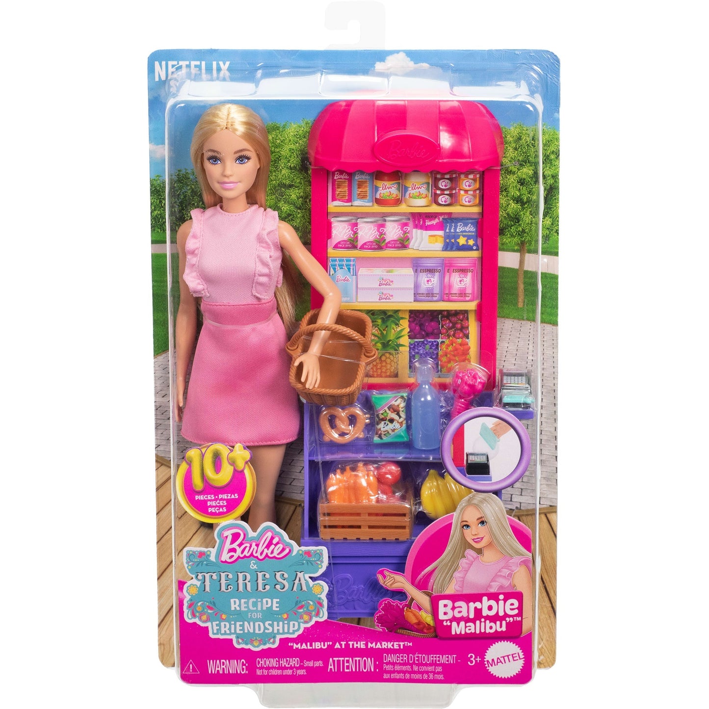 Barbie Malibu Marktstand Spielset - So schmeckt Freundschaft, Puppe