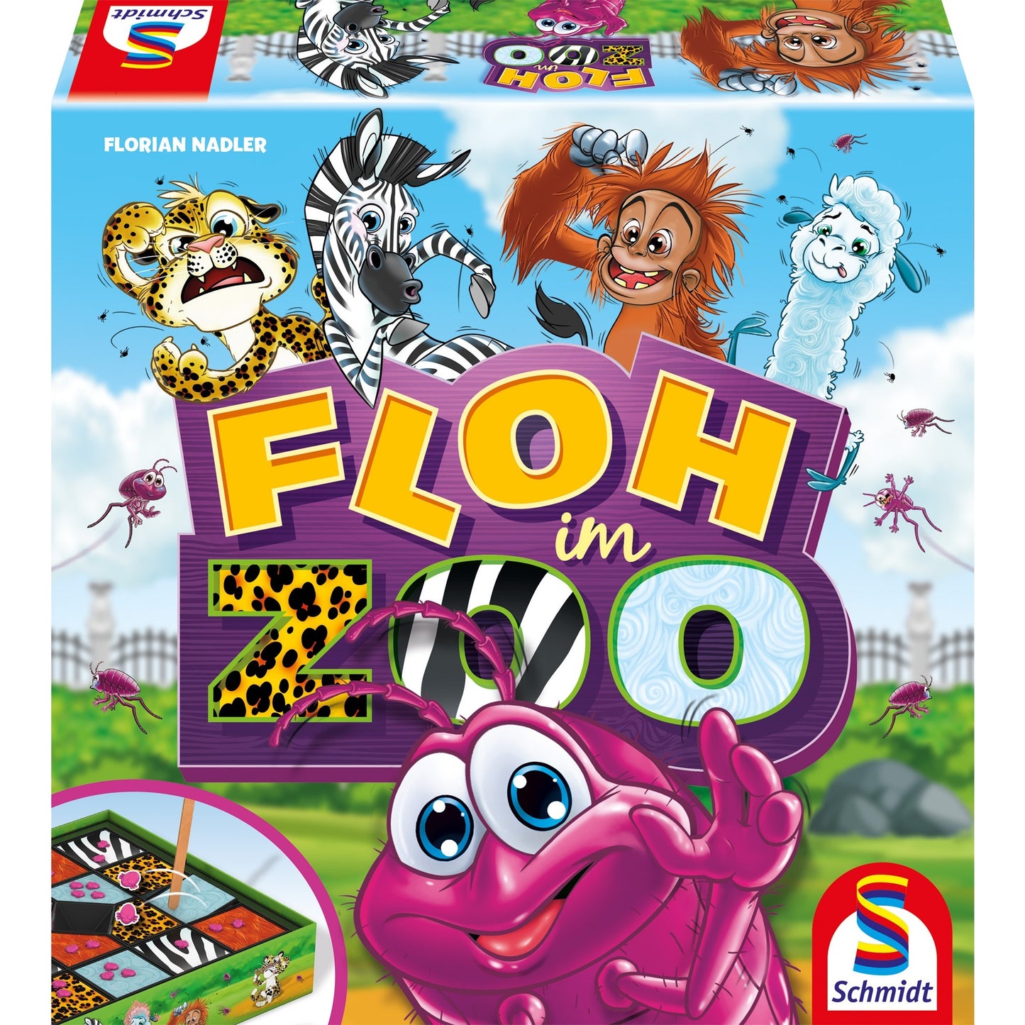 Schmidt Spiele Floh im Zoo, Brettspiel