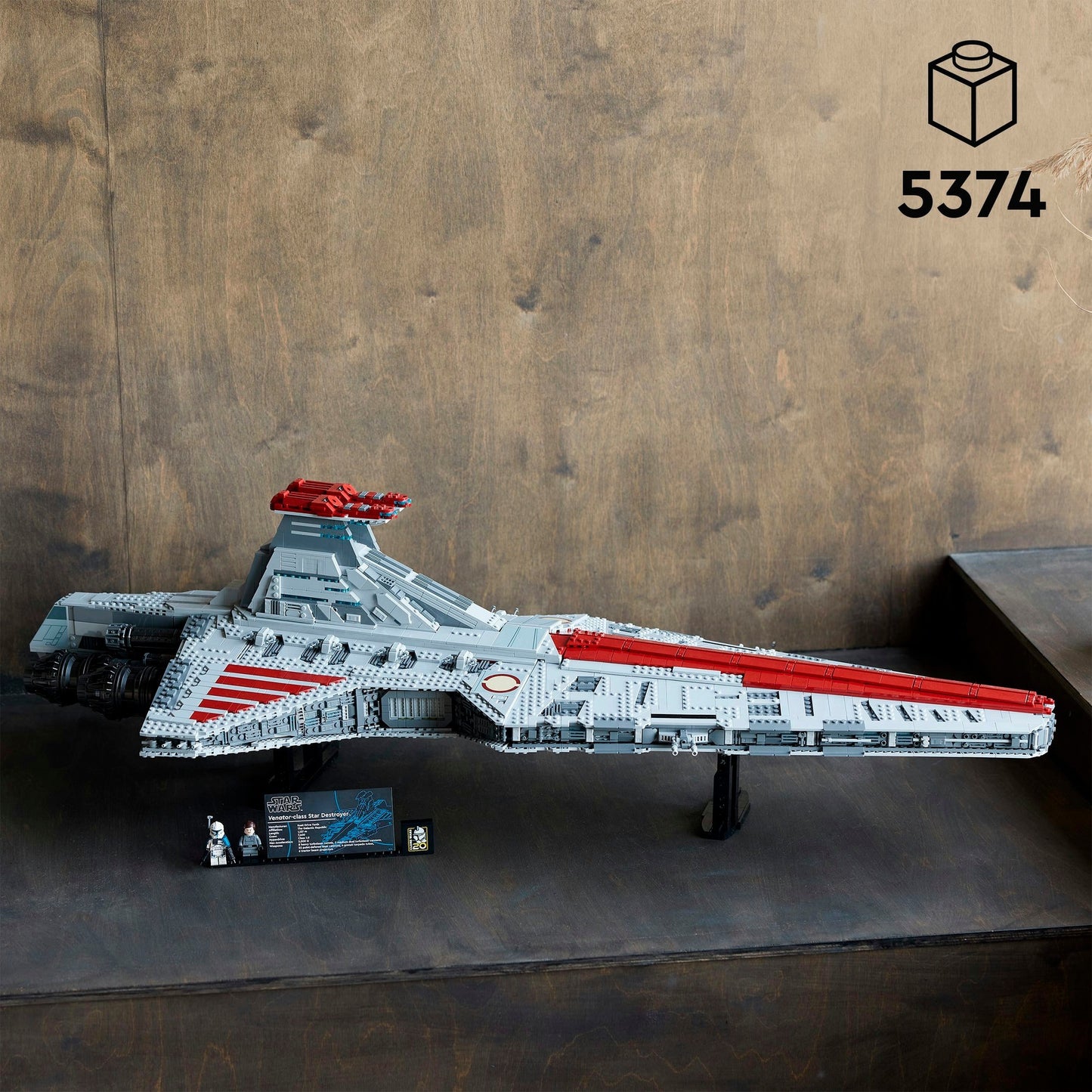 LEGO 75367 Star Wars Republikanischer Angriffskreuzer der Venator-Klasse, Konstruktionsspielzeug