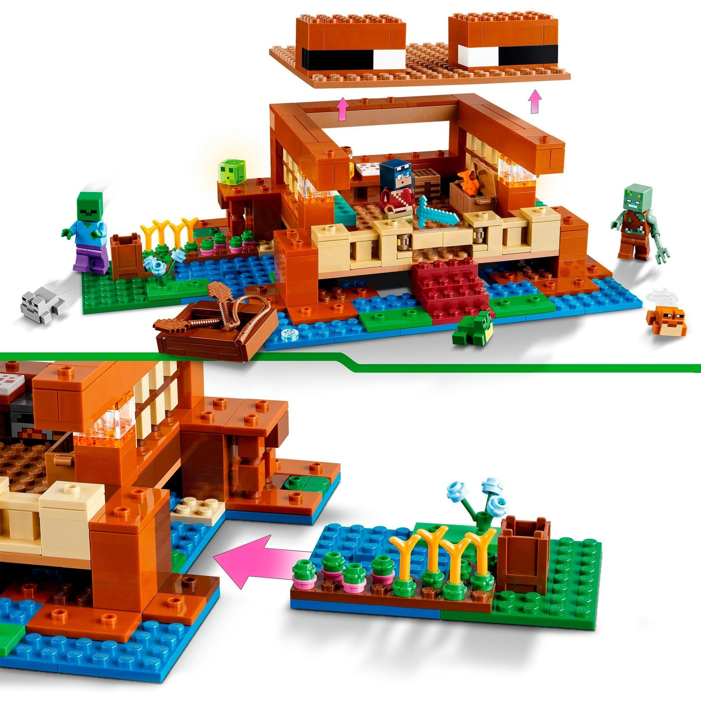 LEGO 21256 Minecraft Das Froschhaus, Konstruktionsspielzeug