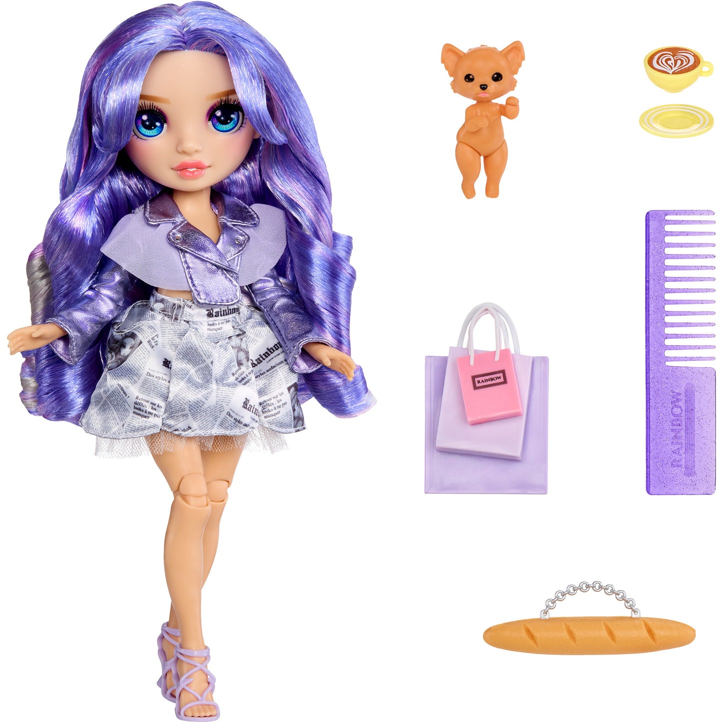 Rainbow High Pretty in Paris - Violet Willow, Puppe