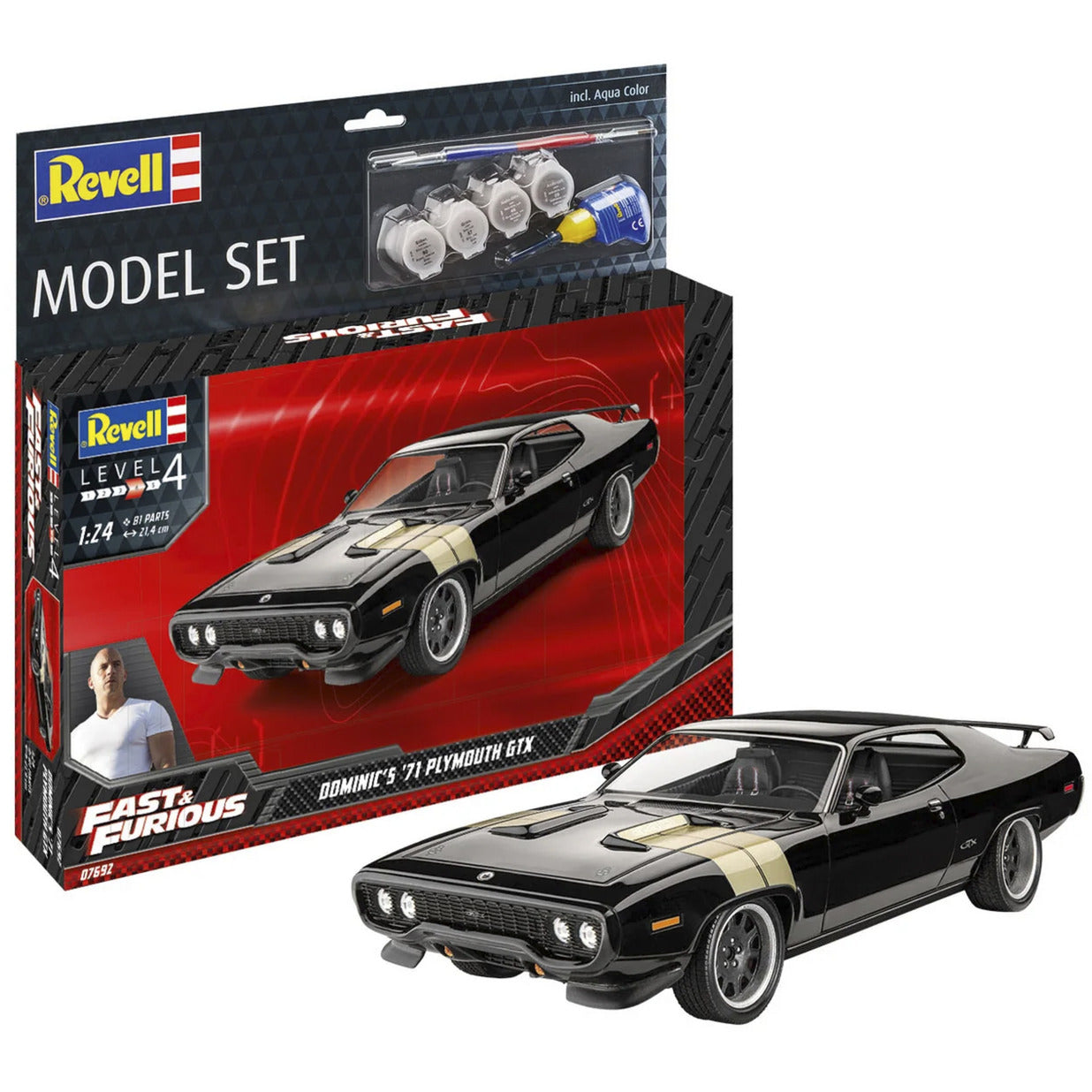 Model Set Fast & Furious - Dominics 1971 Plymouth GTX, Modellfahrzeug