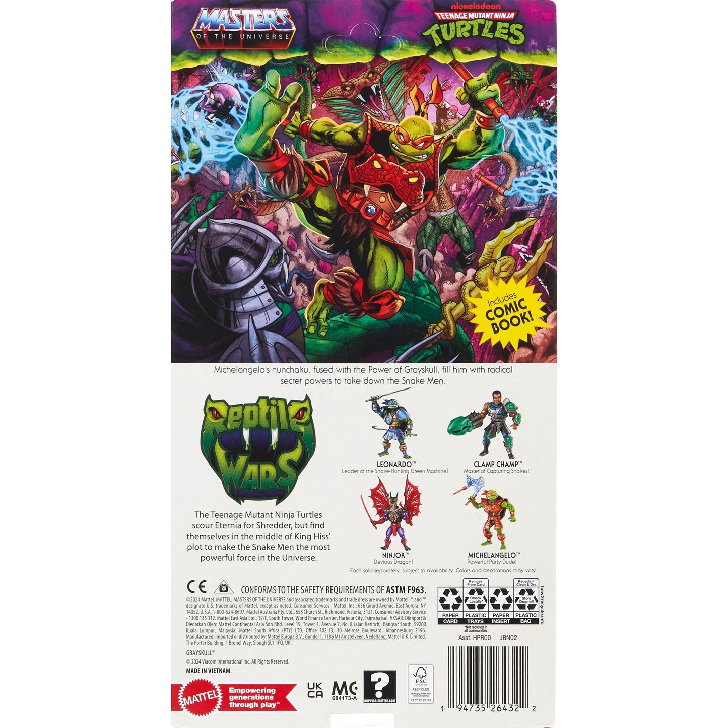 Masters of the Universe Origins Turtles of Grayskull Michelangelo, Spielfigur