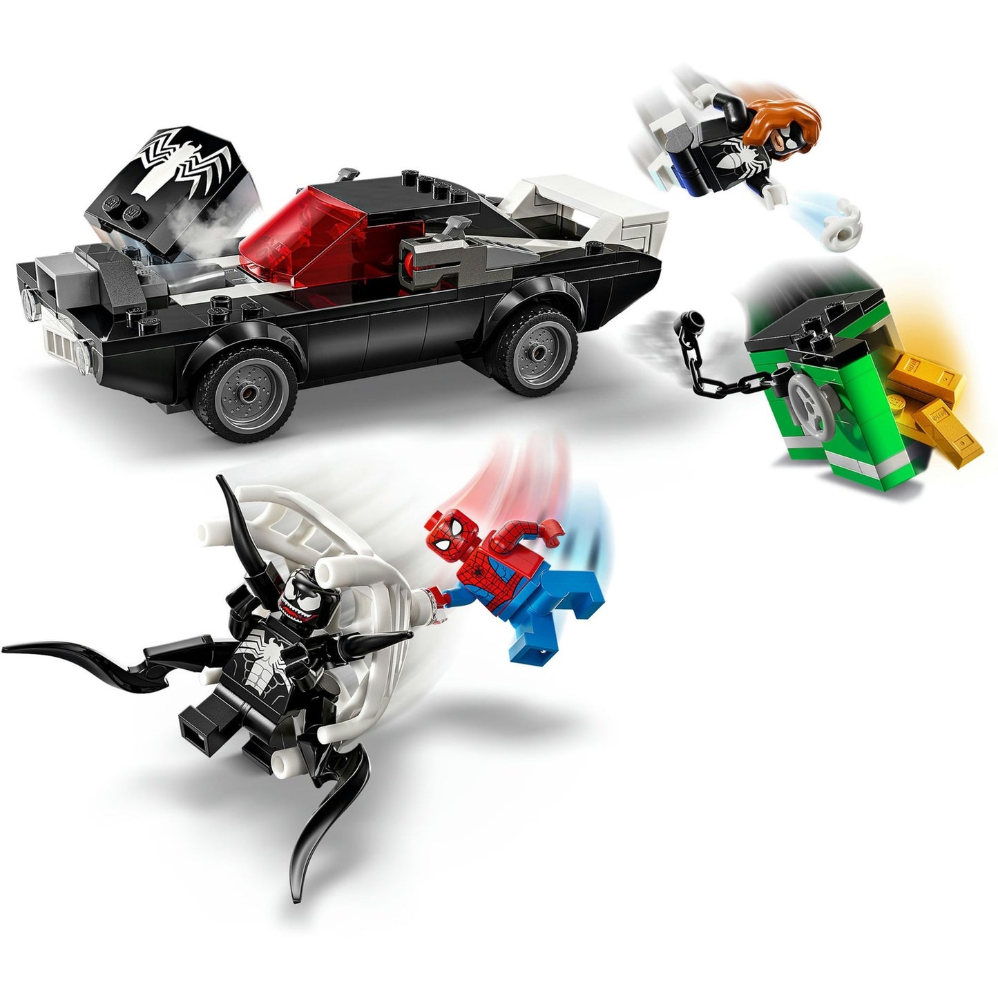 76309 Marvel Super Heroes Spider-Man vs. Venom Muscle-Car, Konstruktionsspielzeug