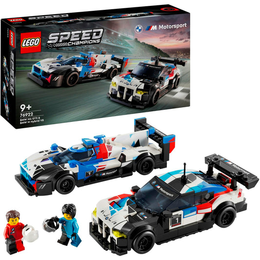 LEGO 76922 Speed Champions BMW M4 GT3 & BMW M Hybrid V8 Rennwagen, Konstruktionsspielzeug