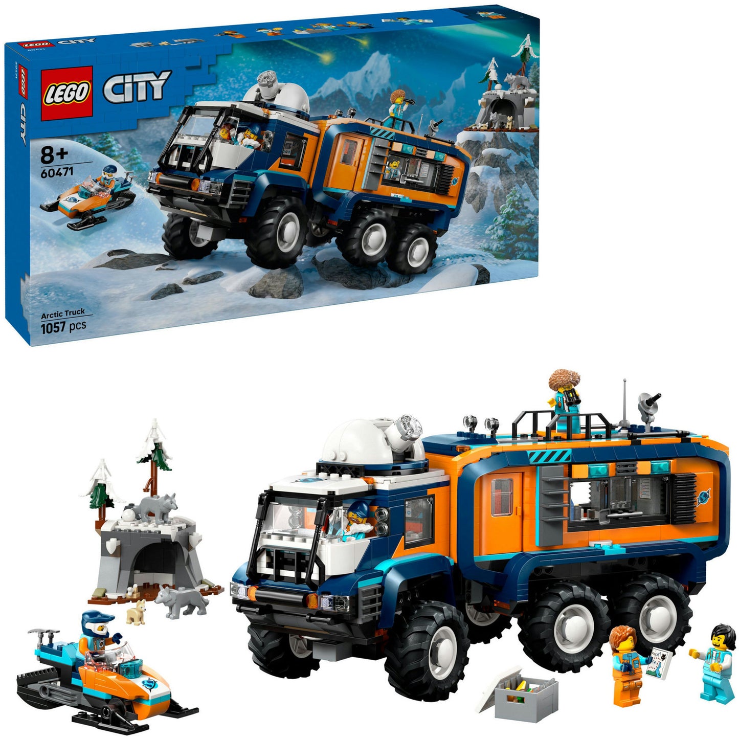 60471 City Arktis-Truck mit Labor, Konstruktionsspielzeug