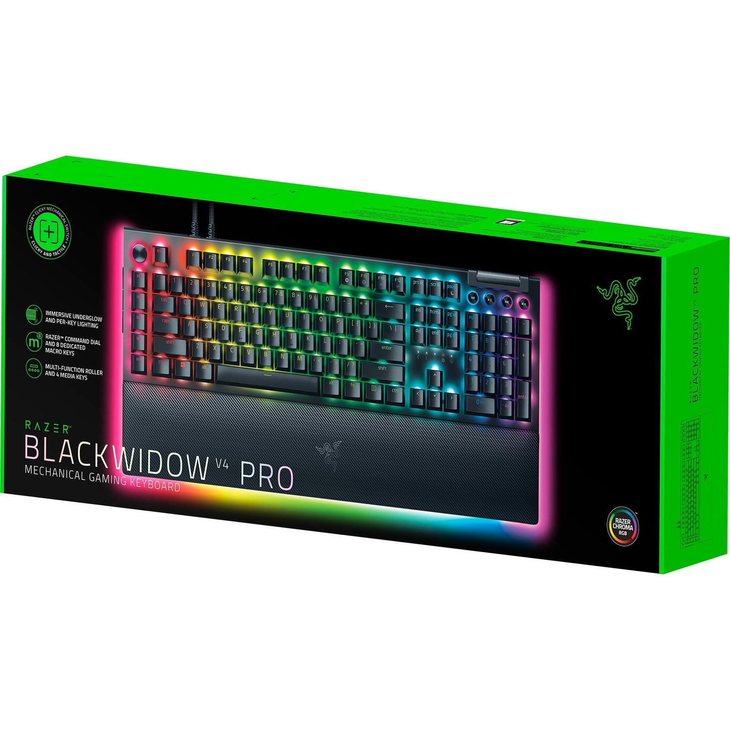 Razer BlackWidow V4 Pro (schwarz, DE-Layout, Razer Green)