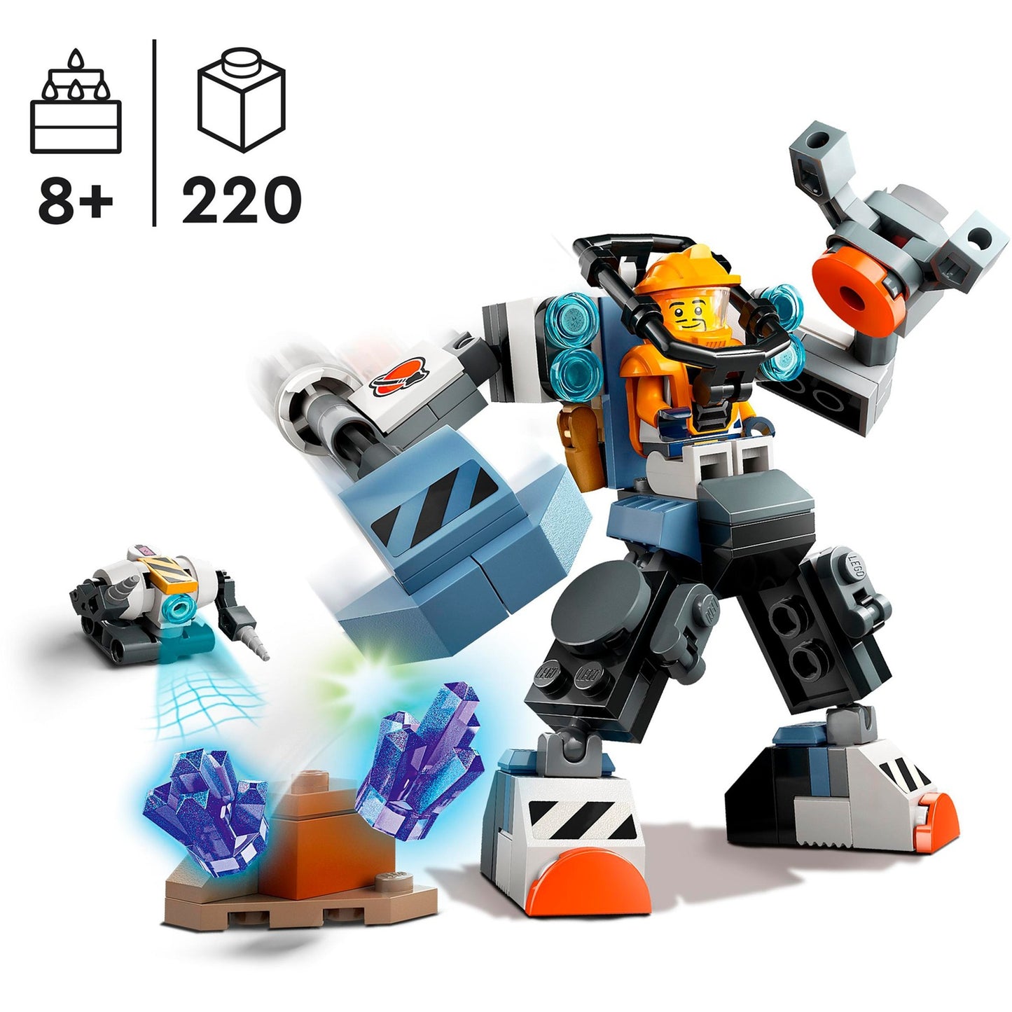 LEGO 60428 City Weltraum-Mech, Konstruktionsspielzeug