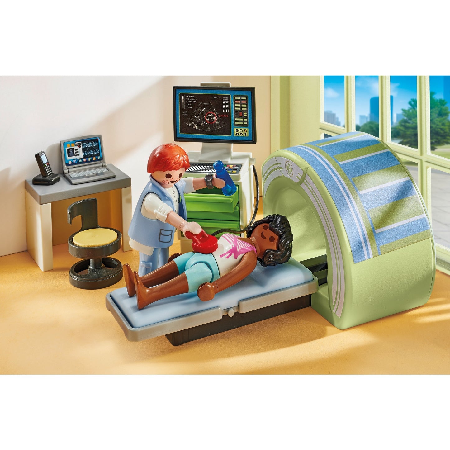PLAYMOBIL 71618 Action Heroes MRT mit Patient, Konstruktionsspielzeug