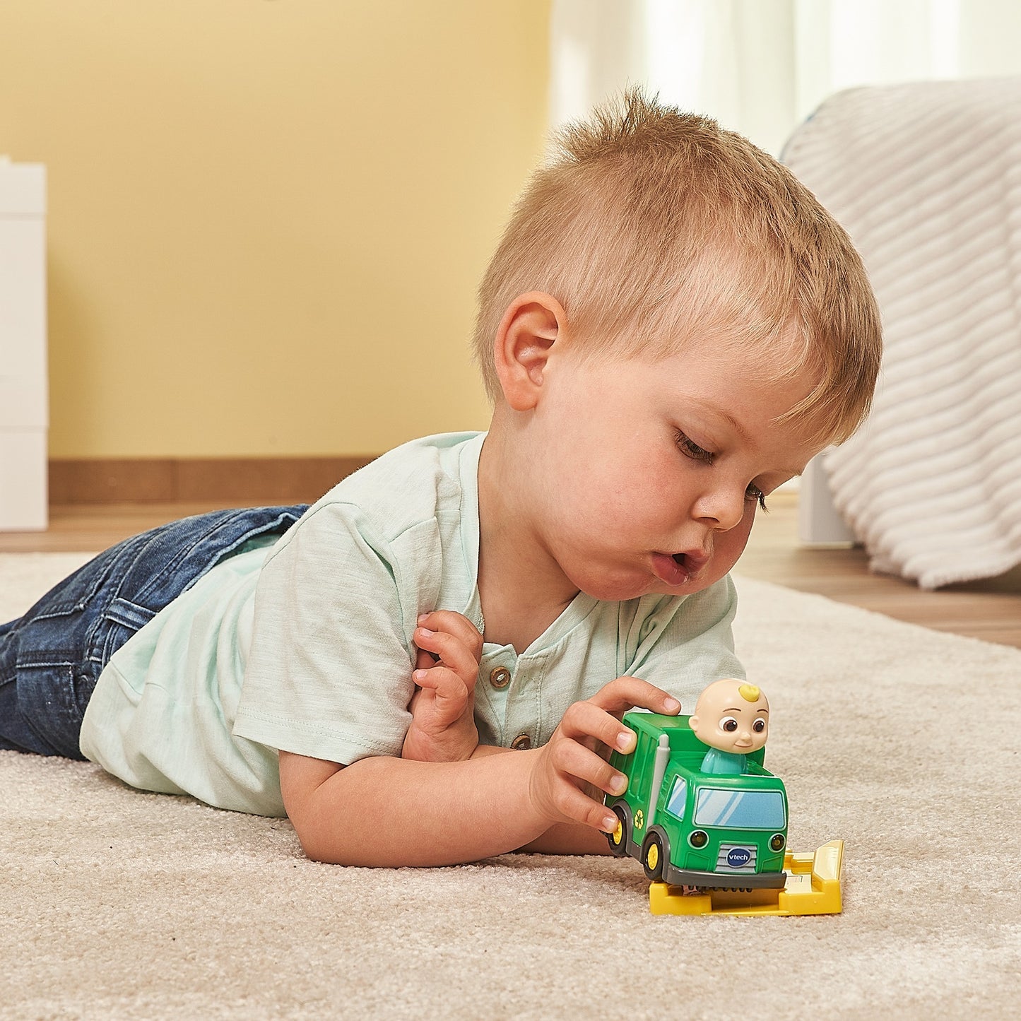 VTech Tut Tut Baby Flitzer - CoComelon JJs Müllwagen, Spielfahrzeug