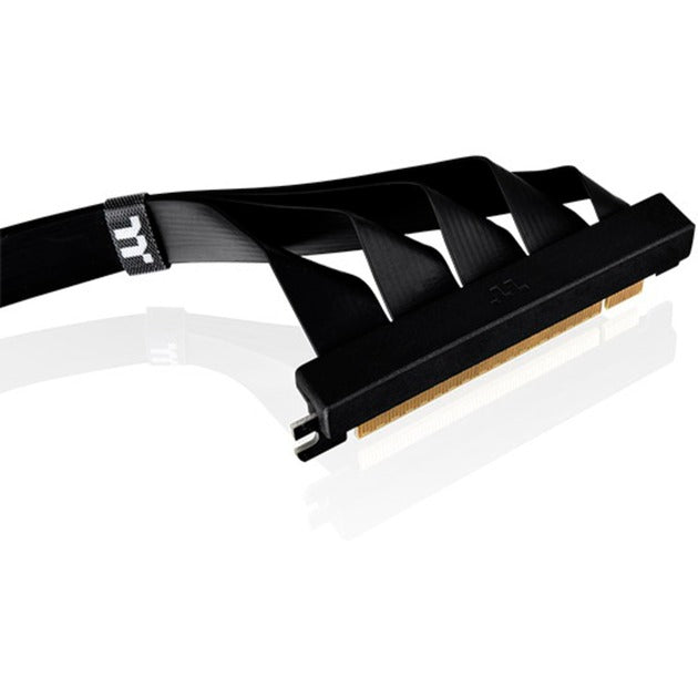 Thermaltake PCI-E 4.0 Dual 90° Riser Cable (schwarz, 40cm)