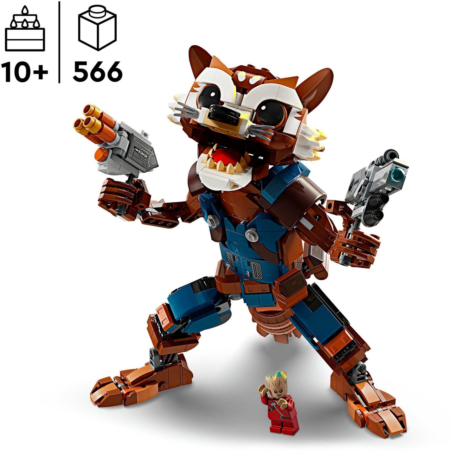 LEGO 76282 Marvel Super Heroes Rocket & Baby Groot, Konstruktionsspielzeug