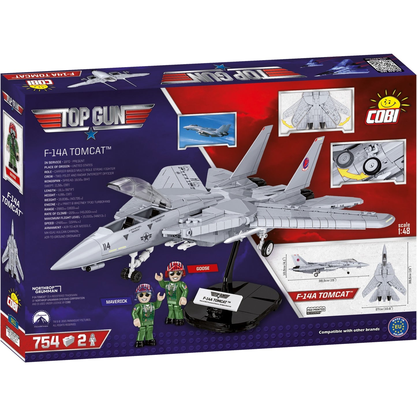 COBI Top Gun F-14A Tomcat, Konstruktionsspielzeug