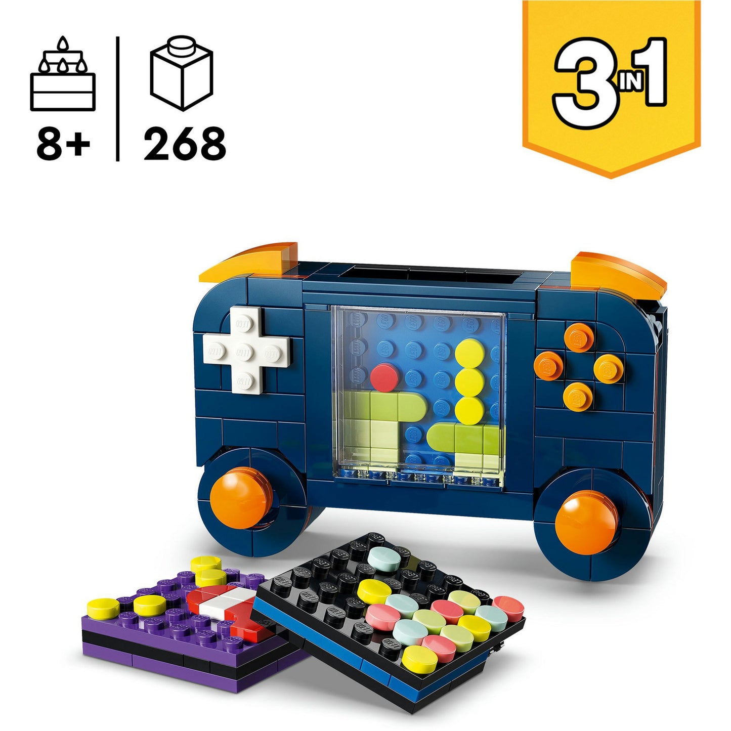 31380 Creator 3-in-1 Retro-Spielkonsole, Konstruktionsspielzeug