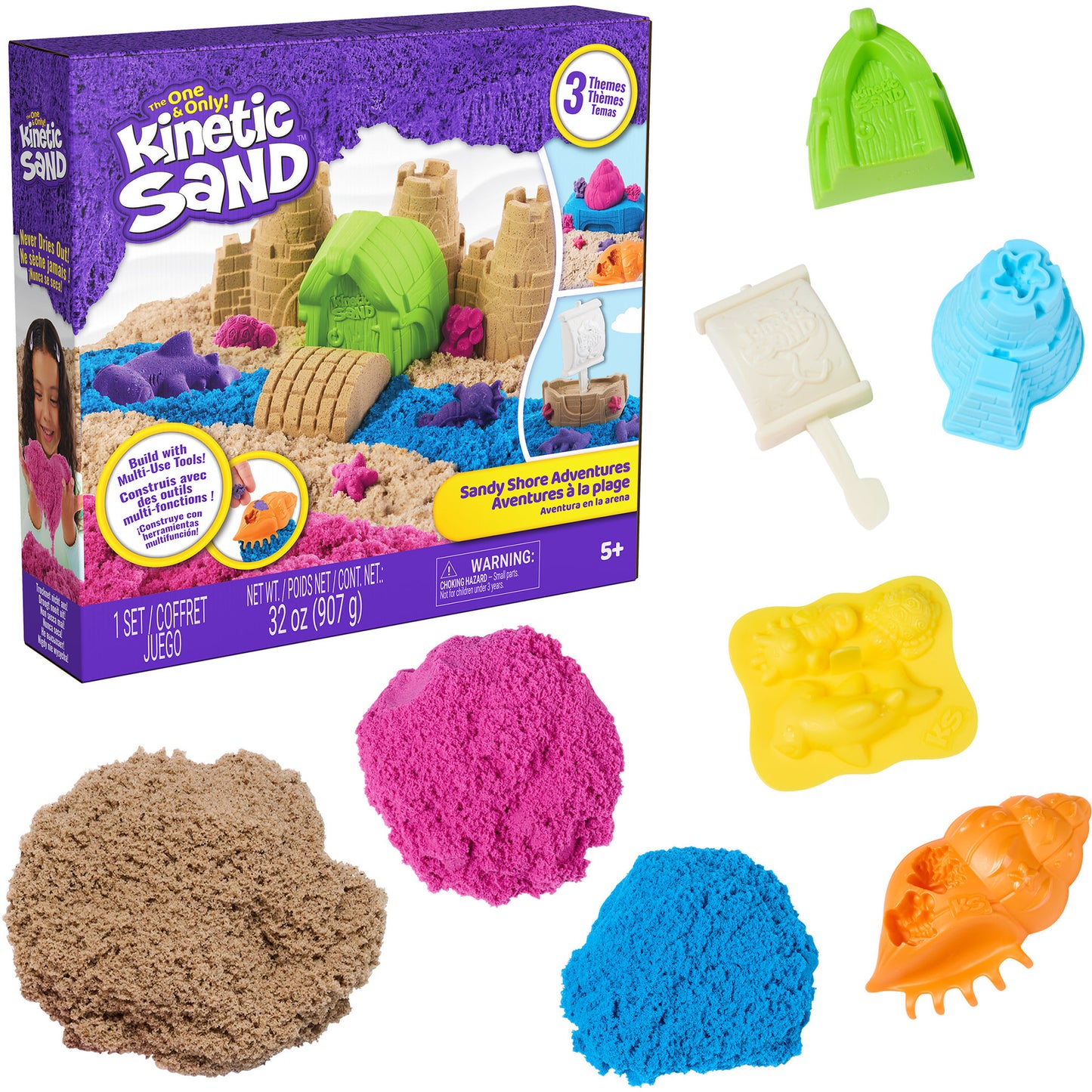 Kinetic Sand - Strand Abenteuer Set, Spielsand