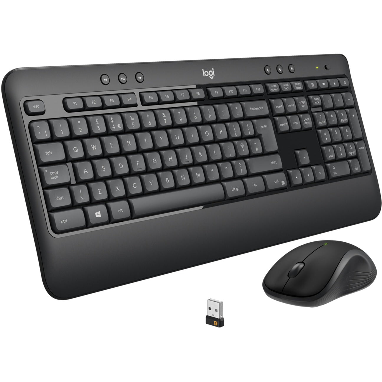 Logitech MK540 Advanced (dunkelgrau, US-Layout, Plunger, für Windows)